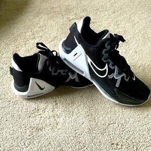 Nike Lebron Witness 6 Basketball Mens Shoes Size 12.5 Black & White DO9843-002